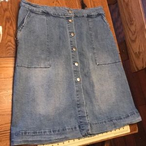 Women’s Ava & Viv Denim Skirt